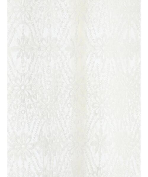 Te chichi（テチチ）の「オーガンジーレース刺繍クロップトシャツ（シャツ/ブラウス・レディース・オフホワイト/ブラック・F）」の3枚目の写真