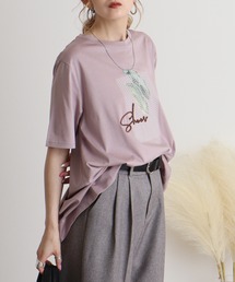 BRODIAEA イラストプリント極サラTシャツ