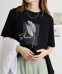BRODIAEA イラストプリント極サラTシャツ