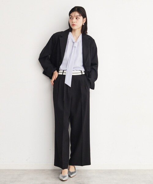 THE SHOP TK (ザ ショップ ティーケー )の「◆マーベルトライクスラックスパンツ(その他パンツ・レディース・ブラック/チャコールグレー・12/13)」の8枚目の写真