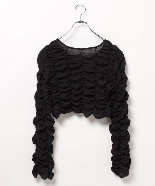 pageboy シャーリングzipブラウス ページボーイ PAGEBOY（ページボーイ）の「シャーリングZIPブラウス（シャツ