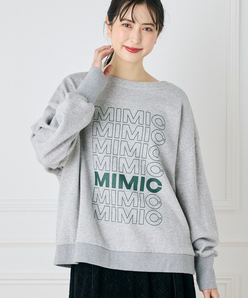 【セール】前後2WAYボートネックロゴスウェット（スウェット）｜INED CLARO（イネドクラロ）