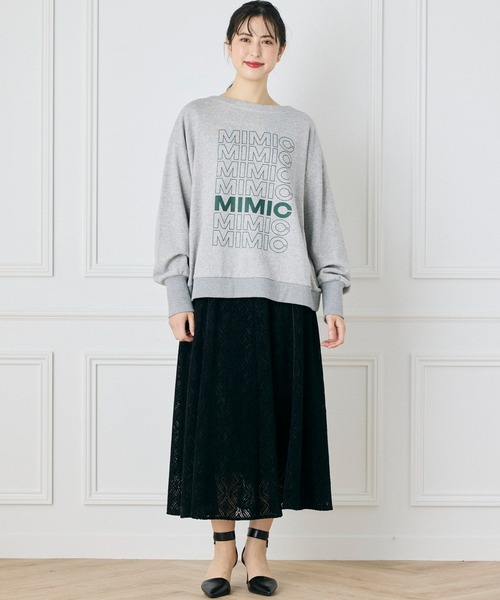 【セール】前後2WAYボートネックロゴスウェット（スウェット）｜INED CLARO（イネドクラロ）