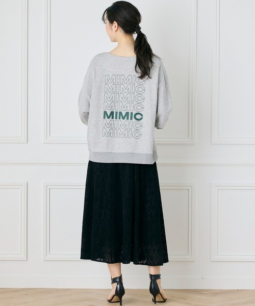 【セール】前後2WAYボートネックロゴスウェット（スウェット）｜INED CLARO（イネドクラロ）