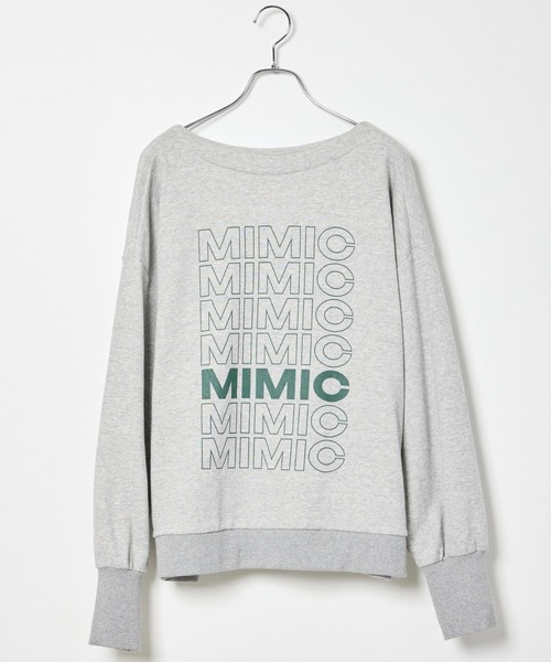 【セール】前後2WAYボートネックロゴスウェット（スウェット）｜INED CLARO（イネドクラロ）