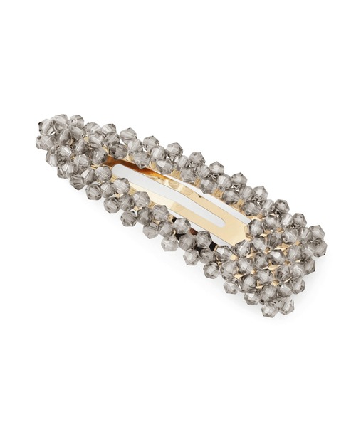 ANEMONE（アネモネ）の「カラービーズぱっちんピン（ヘアピン・レディース・ブラウン/グリーン/ブルー/クリア/レッド/ブラック/クリアブルー/エメラルド/グレー・FREE）」の3枚目の写真