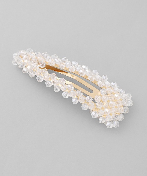 ANEMONE（アネモネ）の「カラービーズぱっちんピン（ヘアピン・レディース・ブラウン/グリーン/ブルー/クリア/レッド/ブラック/クリアブルー/エメラルド/グレー・FREE）」の10枚目の写真