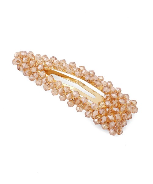 ANEMONE（アネモネ）の「カラービーズぱっちんピン（ヘアピン・レディース・ブラウン/グリーン/ブルー/クリア/レッド/ブラック/クリアブルー/エメラルド/グレー・FREE）」の11枚目の写真