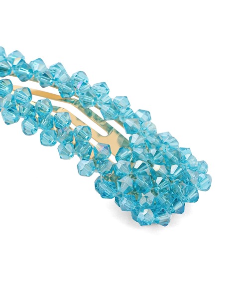 ANEMONE（アネモネ）の「カラービーズぱっちんピン（ヘアピン・レディース・ブラウン/グリーン/ブルー/クリア/レッド/ブラック/クリアブルー/エメラルド/グレー・FREE）」の13枚目の写真