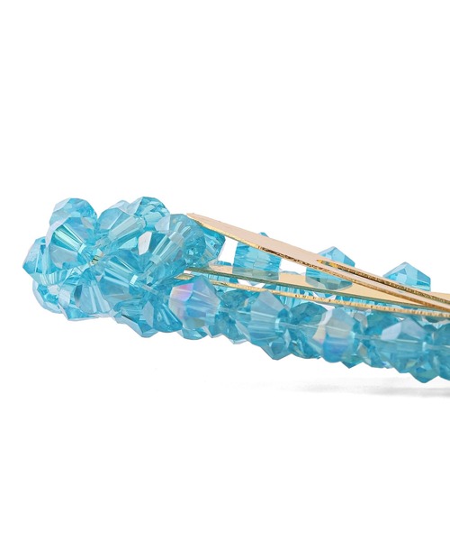 ANEMONE（アネモネ）の「カラービーズぱっちんピン（ヘアピン・レディース・ブラウン/グリーン/ブルー/クリア/レッド/ブラック/クリアブルー/エメラルド/グレー・FREE）」の16枚目の写真