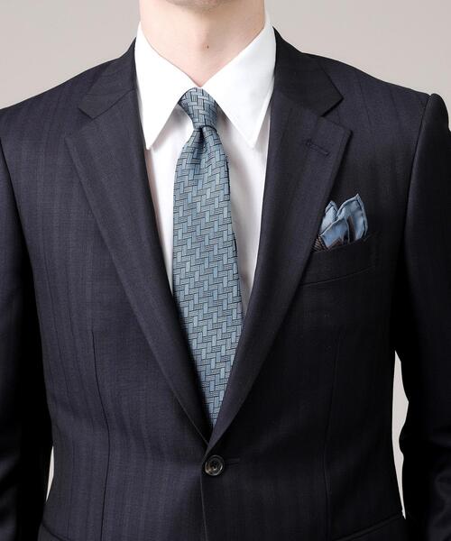 【セール】【THE FLAGSHIP】網代紋 シャドーソリッド ネクタイ（ネクタイ）｜TAKEO KIKUCHI（タケオキクチ）