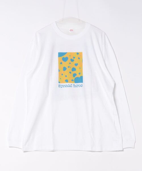 NO WAY(ノーウェイ)の「/Spread Love/オリジナルプリント L/S T(Tシャツ/カットソー・レディース・ブラック/ホワイト・LARGE/MEDIUM/SMALL)」の2枚目の写真