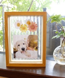 salle de bal（サルデバル）の「ベゴニア レトロ 型板ガラス ウッド フォトフレーム PDI（フォトフレーム）」