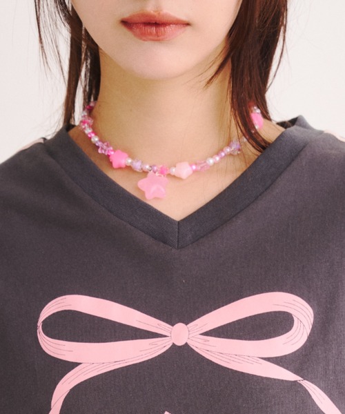 Multi motif beaded necklace / マルチモチーフビーズネックレス