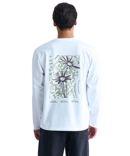 Quiksilver(クイックシルバー)の「CRAZY DAISY LT/クイックシルバーバックプリント長袖ロンT(Tシャツ/カットソー・メンズ・ネイビー/ブラック/ホワイト/ベージュ・LARGE/SMALL/MEDIUM/X-LARGE)」の2枚目の写真