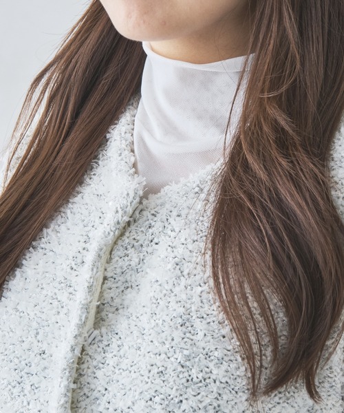 MISCH MASCH(ミッシュマッシュ)の「ふわふわシャイニーニットジレ/MM438402(ニット/セーター・レディース・ホワイト/ブルー・フリ-)」の17枚目の写真