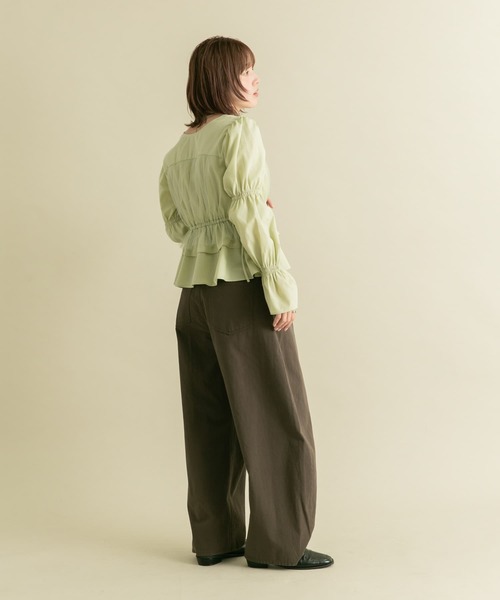 セール】『2サイズ展開』ワンタックコクーンパンツ（その他パンツ