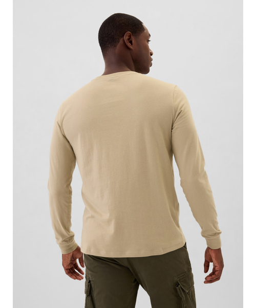 GAP（ギャップ）の「エブリディ ソフトクルーネックTシャツ 長袖（Tシャツ/カットソー・メンズ・ブラウン/ホワイト/ネイビー/ベージュ/ブラック・XS/S/M/L/XL）」の7枚目の写真