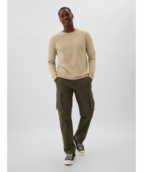 GAP（ギャップ）の「エブリディ ソフトクルーネックTシャツ 長袖（Tシャツ/カットソー・メンズ・ブラウン/ホワイト/ネイビー/ベージュ/ブラック・XS/S/M/L/XL）」の11枚目の写真