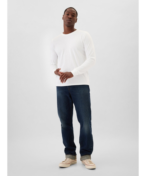GAP（ギャップ）の「エブリディ ソフトクルーネックTシャツ 長袖（Tシャツ/カットソー・メンズ・ブラウン/ホワイト/ネイビー/ベージュ/ブラック・XS/S/M/L/XL）」の13枚目の写真