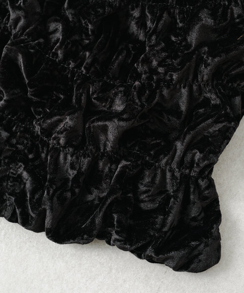 Kastane（カスタネ）の「【4色展開】ベロアシャーリングバッグ（ショルダーバッグ・レディース・グレー/ブラック/ピンク/ブラウン・FREE）」の8枚目の写真