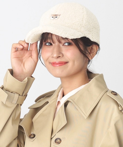 キャップ ボア UVカット '猫ワッペン'（キャップ）｜PAUL&JOE（ポール