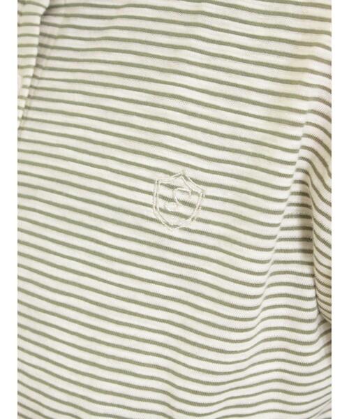 Samansa Mos2（サマンサ モスモス）の「ワンポイント刺繍シアーボーダーカーディガン（カーディガン/ボレロ・レディース・グリーン/レッド/オフホワイト/ネイビー・F）」の18枚目の写真