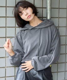 SHORT ROUND（ショートラウンド）の「SHORT ROUND/ピグメントショートグラフィックプルパーカー（パーカー）」