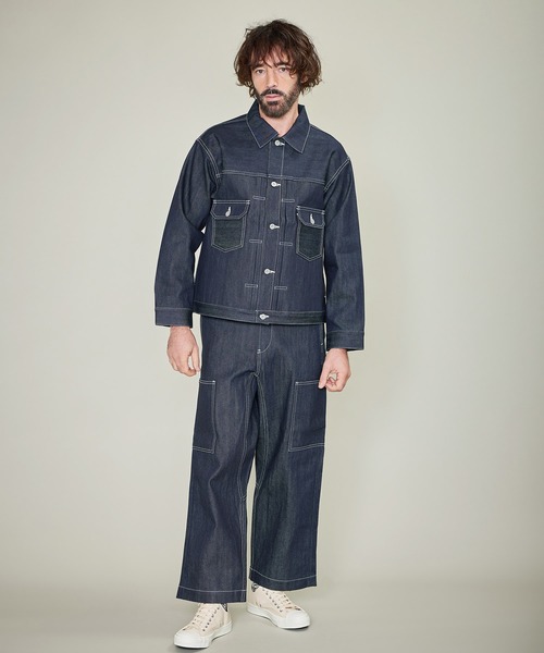 REMI RELIEF GORDON MILLER別注 デニム カーゴパンツ -RIGID-（デニム