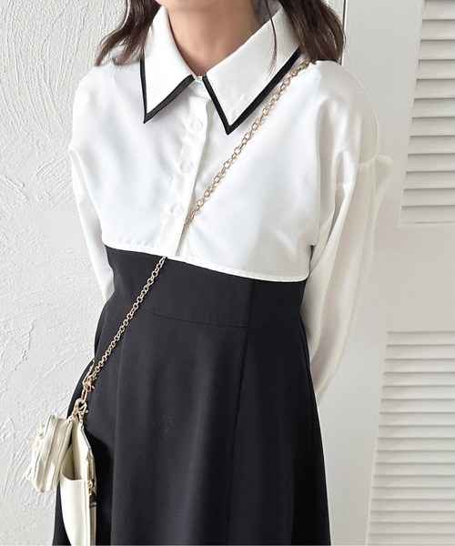 apres jour(アプレジュール)の「【apres jour mimi】Wカラーアソートショートシャツ【ZOZOTOWN限定アイテム】(シャツ/ブラウス・レディース・ブラック/ブラウン/オフホワイト/アイボリー/ボルドー・X-LARGE/フリー)」の10枚目の写真
