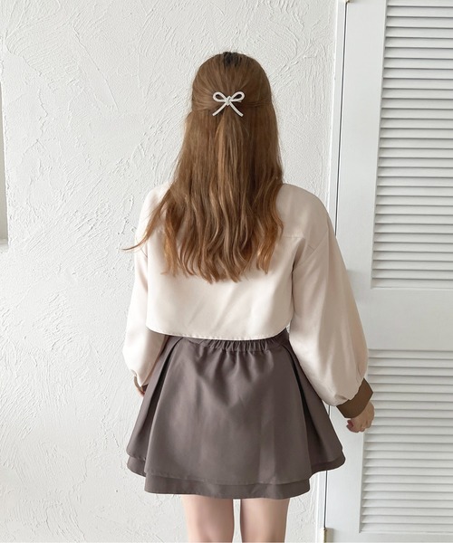 apres jour(アプレジュール)の「【apres jour mimi】Wカラーアソートショートシャツ【ZOZOTOWN限定アイテム】(シャツ/ブラウス・レディース・ブラック/ブラウン/オフホワイト/アイボリー/ボルドー・X-LARGE/フリー)」の17枚目の写真
