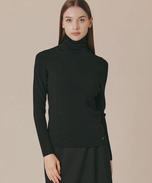 【セール】【Precious掲載】クリアニットリブタートル（ニット/セーター）｜MACKINTOSH LONDON（マッキントッシュ ロンドン）