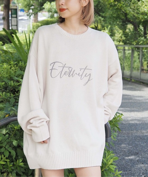 tiptop（ティップトップ）の「【2025AW新色登場】ストーンウォッシュロゴニットプルオーバー（ニット/セーター・レディース・ボルドー/アイボリー/ブラック/ブラック系その他2/ブラック系その他/ブルー系その他/ホワイト系その他/ホワイト系その他2/ブラック系その他3/イエロー系その他・FREE）」の13枚目の写真