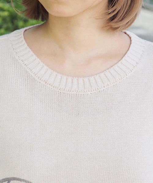 tiptop（ティップトップ）の「【2025AW新色登場】ストーンウォッシュロゴニットプルオーバー（ニット/セーター・レディース・ボルドー/アイボリー/ブラック/ブラック系その他2/ブラック系その他/ブルー系その他/ホワイト系その他/ホワイト系その他2/ブラック系その他3/イエロー系その他・FREE）」の20枚目の写真