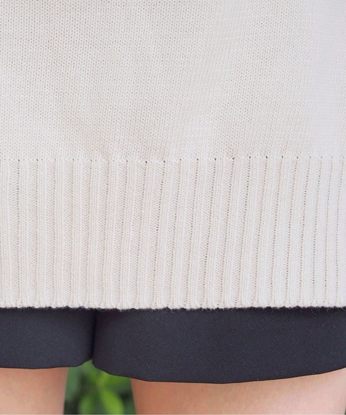 tiptop（ティップトップ）の「【2025AW新色登場】ストーンウォッシュロゴニットプルオーバー（ニット/セーター・レディース・ボルドー/アイボリー/ブラック/ブラック系その他2/ブラック系その他/ブルー系その他/ホワイト系その他/ホワイト系その他2/ブラック系その他3/イエロー系その他・FREE）」の22枚目の写真