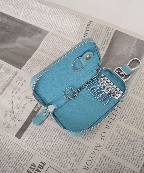 MCM コインケース　キーチェーン MCM Key Holder Case Key Wallet With Zipper Inside Lightly