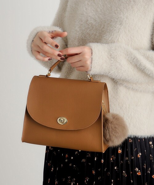 grove（グローブ）の「【雑誌掲載】フラップヒネリショルダー（ショルダーバッグ・レディース・ブラック/グレー/ライトグレー/キャメル・00）」の12枚目の写真