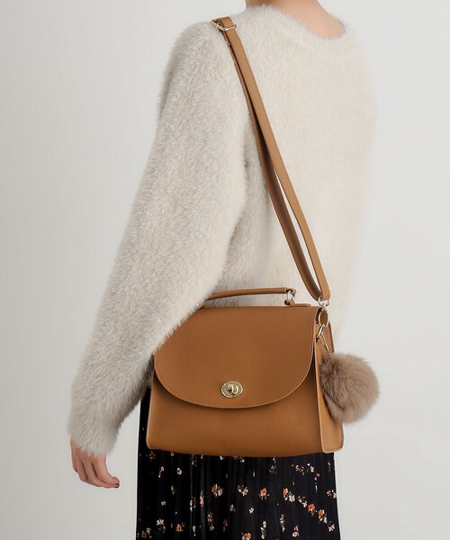 grove（グローブ）の「【雑誌掲載】フラップヒネリショルダー（ショルダーバッグ・レディース・ブラック/グレー/ライトグレー/キャメル・00）」の13枚目の写真