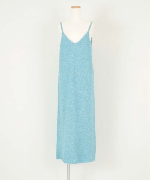 titivate（ティティベイト）の「前後2wayニットキャミソールワンピース（ワンピース・レディース・チャコール/ブラウン/ブルー/ブラック/アイボリー・SP/S/M/L）」の14枚目の写真