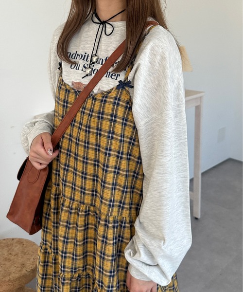 kutir(クティール)の「A/W アソートリボンティアードキャミワンピース(ワンピース・レディース・グリーン/ブラック/イエロー/レッド・FREE)」の22枚目の写真