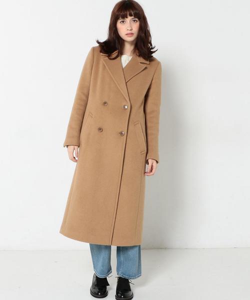 Another Edition（アナザーエディション）の「ロングコート/ AEBC 　W/P LONG CT◆（チェスターコート・レディース・ベージュ/オリーブ・MEDIUM/SMALL）」の20枚目の写真