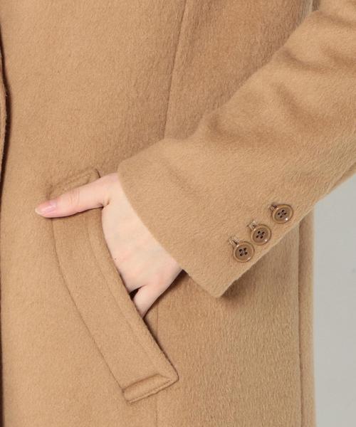 Another Edition（アナザーエディション）の「ロングコート/ AEBC 　W/P LONG CT◆（チェスターコート・レディース・ベージュ/オリーブ・MEDIUM/SMALL）」の13枚目の写真