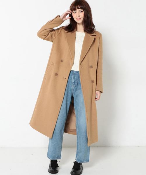 Another Edition（アナザーエディション）の「ロングコート/ AEBC 　W/P LONG CT◆（チェスターコート・レディース・ベージュ/オリーブ・MEDIUM/SMALL）」の10枚目の写真