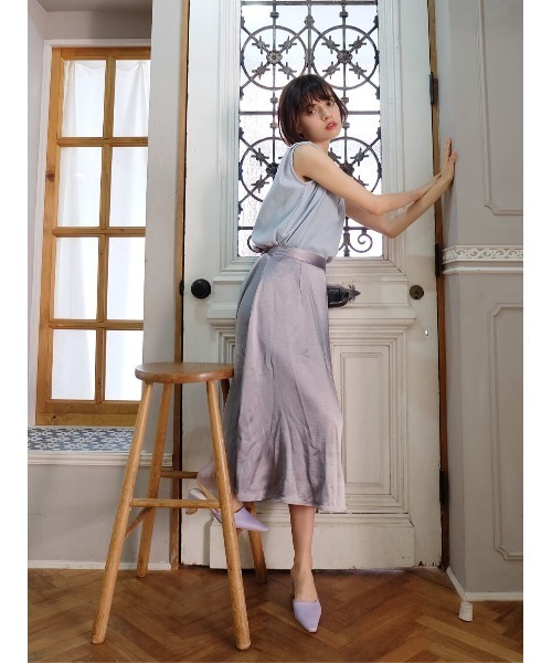random slit satin skirt（スカート）｜Katrin TOKYO