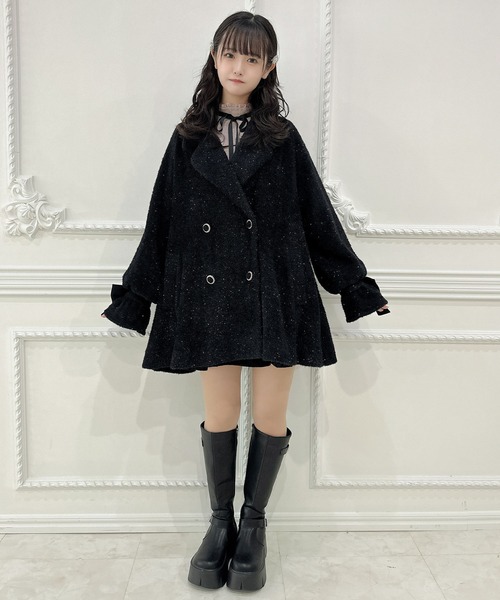 新色入荷】ラメシャギーAラインコート（その他アウター）｜couture BY