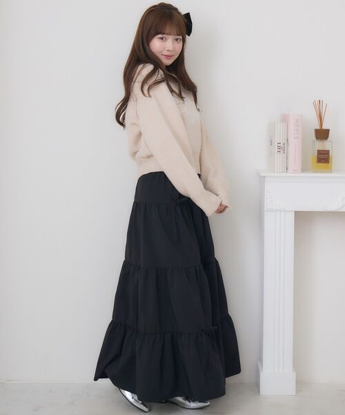 ems excite（エムズエキサイト）の「ハートロゴ起毛NTPO（ニット/セーター・レディース・ピンク/ナチュラル/ブルー・FREE）」の10枚目の写真