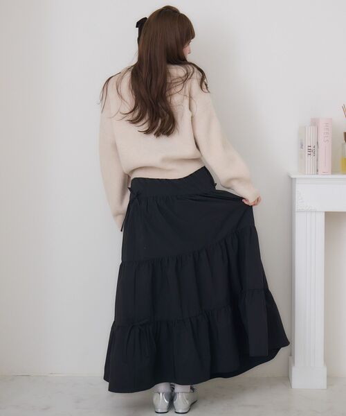 ems excite（エムズエキサイト）の「ハートロゴ起毛NTPO（ニット/セーター・レディース・ピンク/ナチュラル/ブルー・FREE）」の12枚目の写真