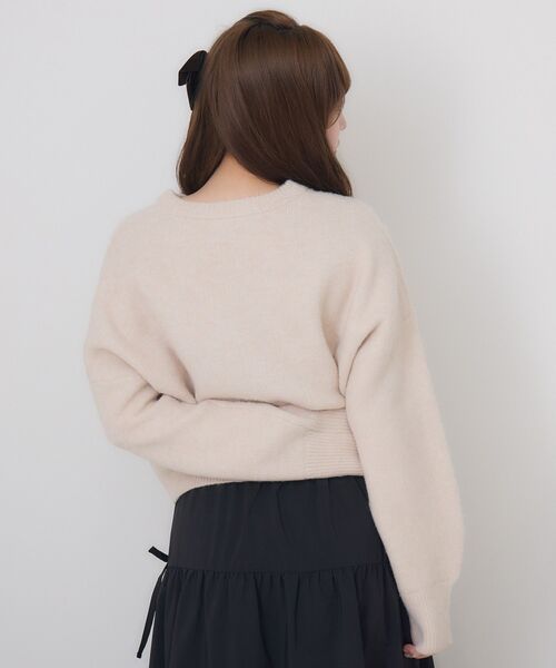 ems excite（エムズエキサイト）の「ハートロゴ起毛NTPO（ニット/セーター・レディース・ピンク/ナチュラル/ブルー・FREE）」の16枚目の写真