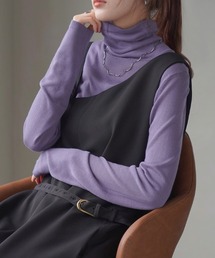 Stone  パープル ハイネックセーター Stone パープル ハイネックセーター ハイネックセーター （ニット