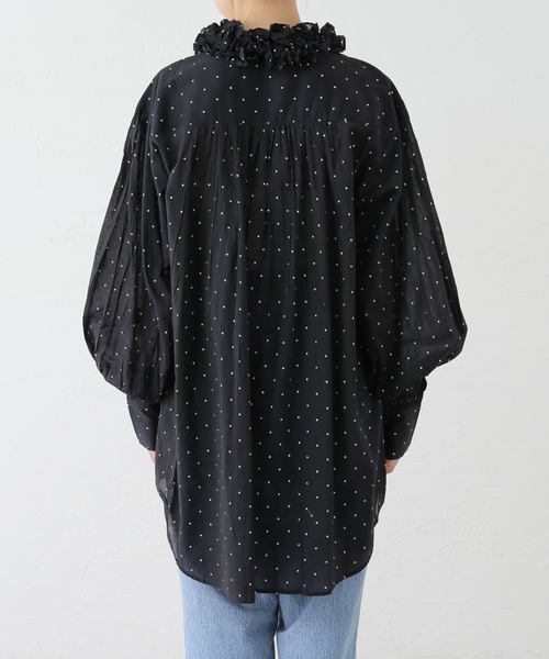 【セール】crinkle crinkle crinkle frill collar blouse CC-3025（シャツ/ブラウス）｜SLOBE IENA（スローブイエナ）